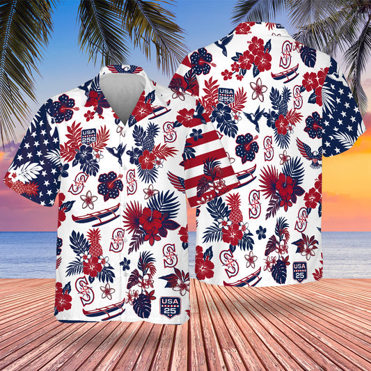 SEA Special Semiquincentennial Hawaiian Design Button Shirt V2