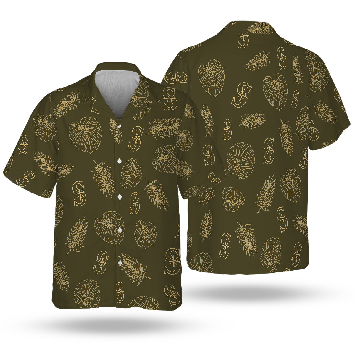 SEA Special Armed Forces Hawaiian Design Button Shirt V3
