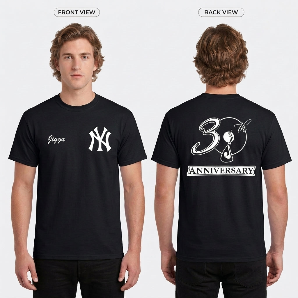 New York Yankees Jay Z Edition Two Sides Printed T-Shirt