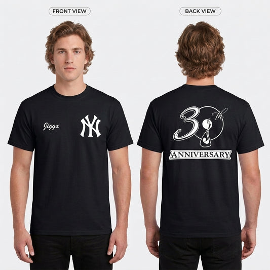 NYY Jay Z Edition Two Sides Printed T-Shirt
