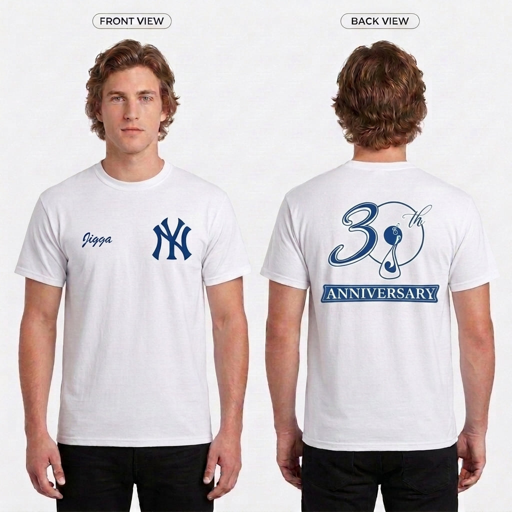 New York Yankees Jay Z Edition Two Sides Printed T-Shirt