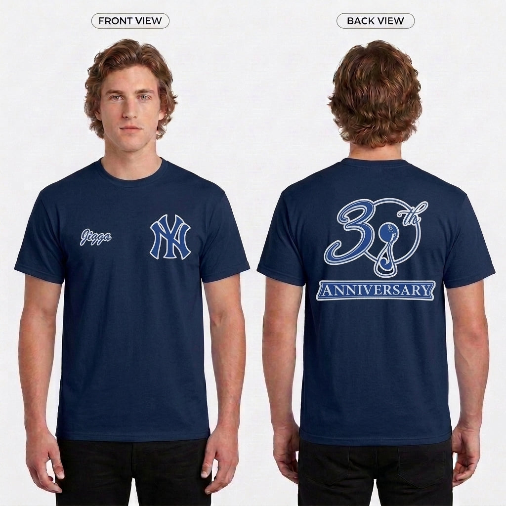New York Yankees Jay Z Edition Two Sides Printed T-Shirt