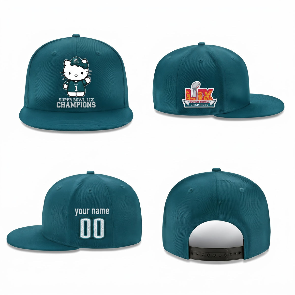 PHI x Meow KT Personalized Snapback Cap - Printed