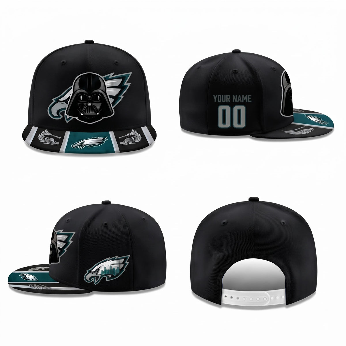 PHI x Dark Lord Personalized Snapback Cap - Printed