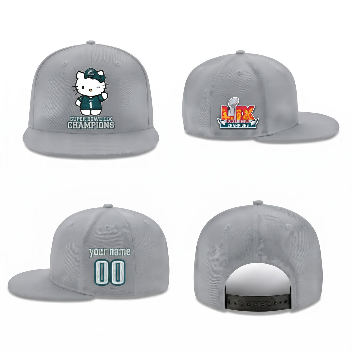 PHI x Meow KT Personalized Snapback Cap - Printed