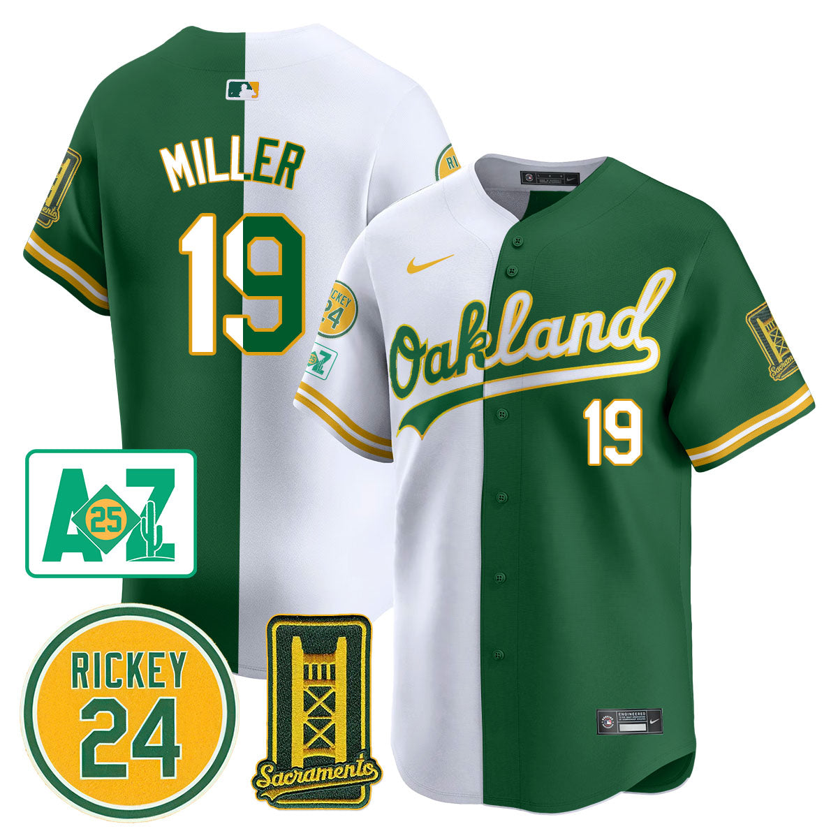 Oakland Athletics 2025 Sacramento, Rickey Henderson Jersey - All Stitched