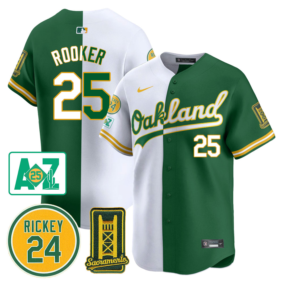 Oakland Athletics 2025 Sacramento, Rickey Henderson Jersey - All Stitched