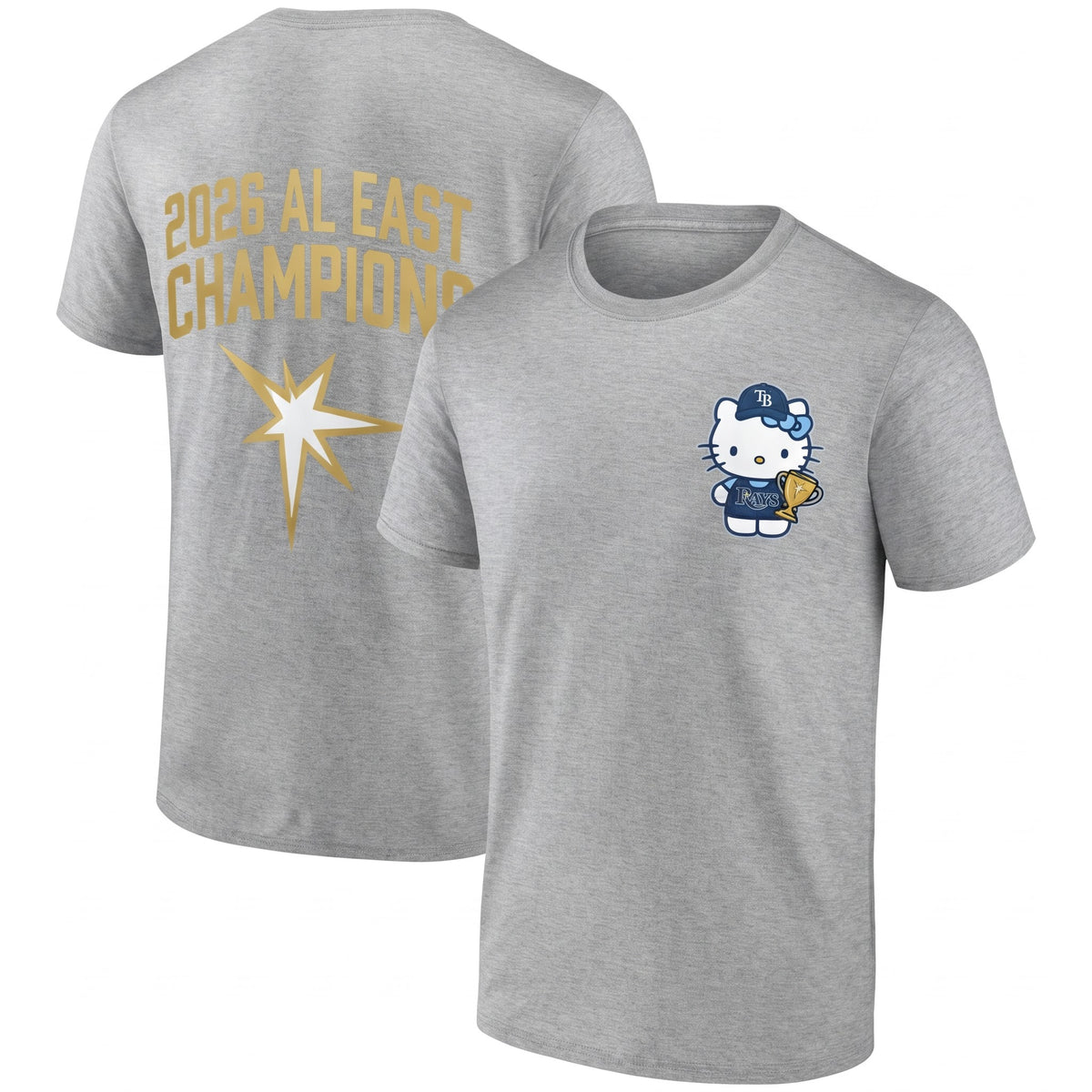 TB x Meow KT AL East Division Champions Two Sides T-Shirt - Printed V3