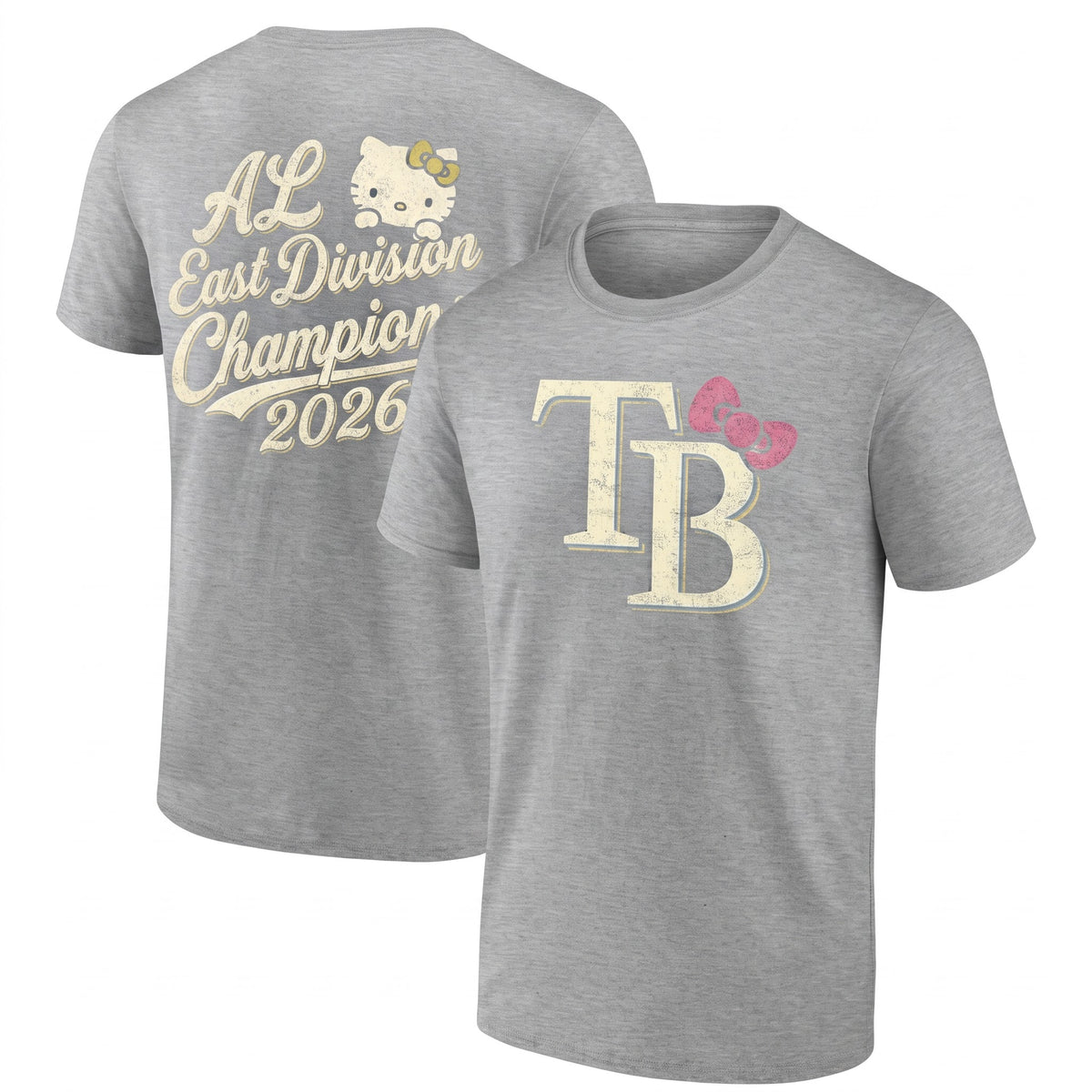 TB x Meow KT AL East Division Champions Two Sides T-Shirt - Printed V1