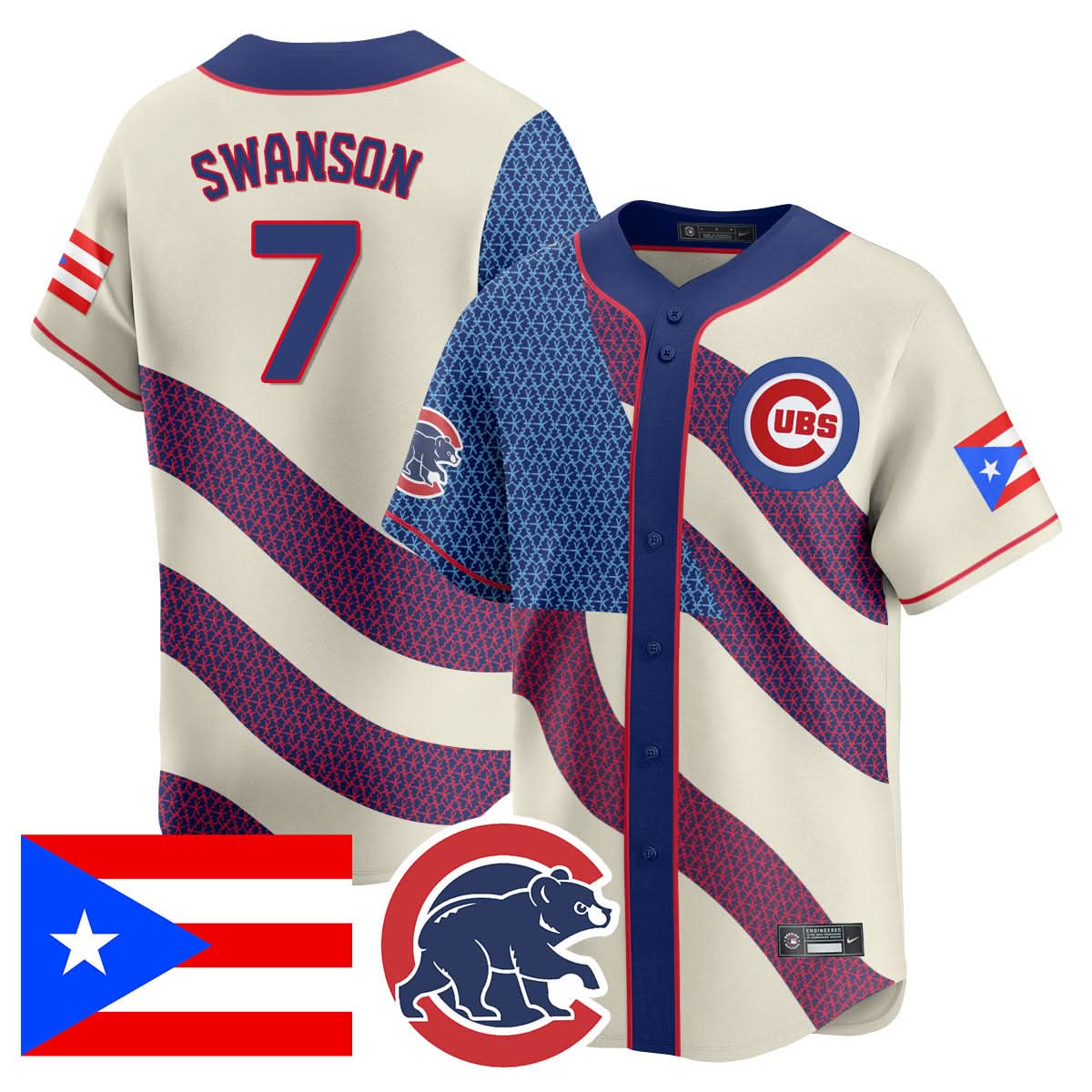 Chicago Cubs Puerto Rican Heritage Jersey - All Stitched