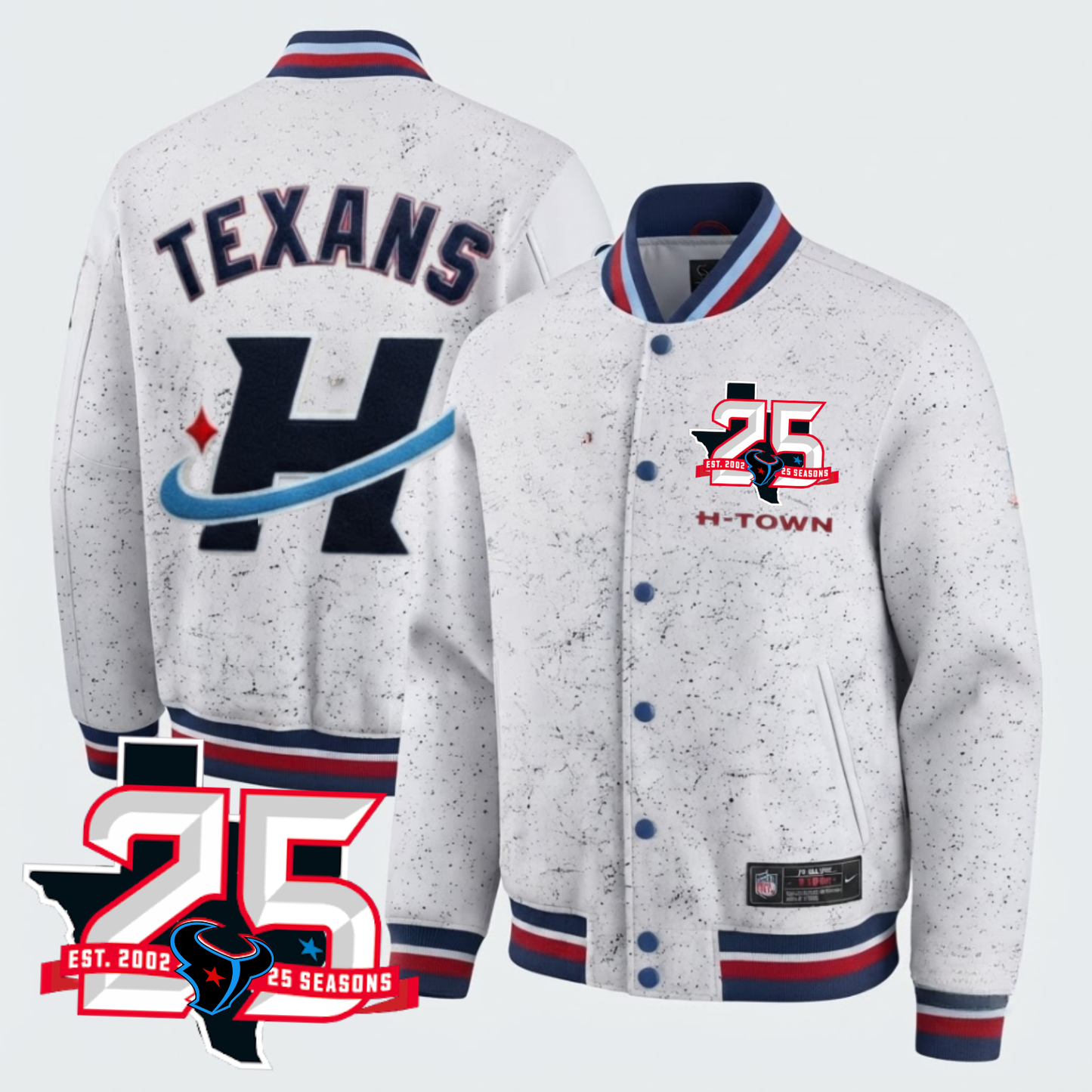 Houston Texans Lunar Dust Limited Edition Varsity Jacket - Printed