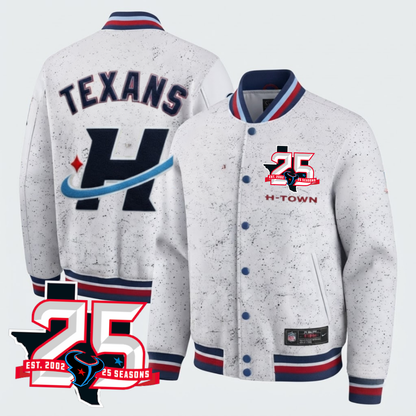 Houston Texans Lunar Dust Limited Edition Varsity Jacket - Printed