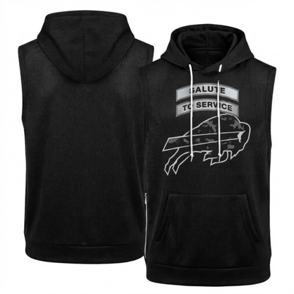 BUF Salute to Service Sleeveless Hoodie Tank Top - Printed