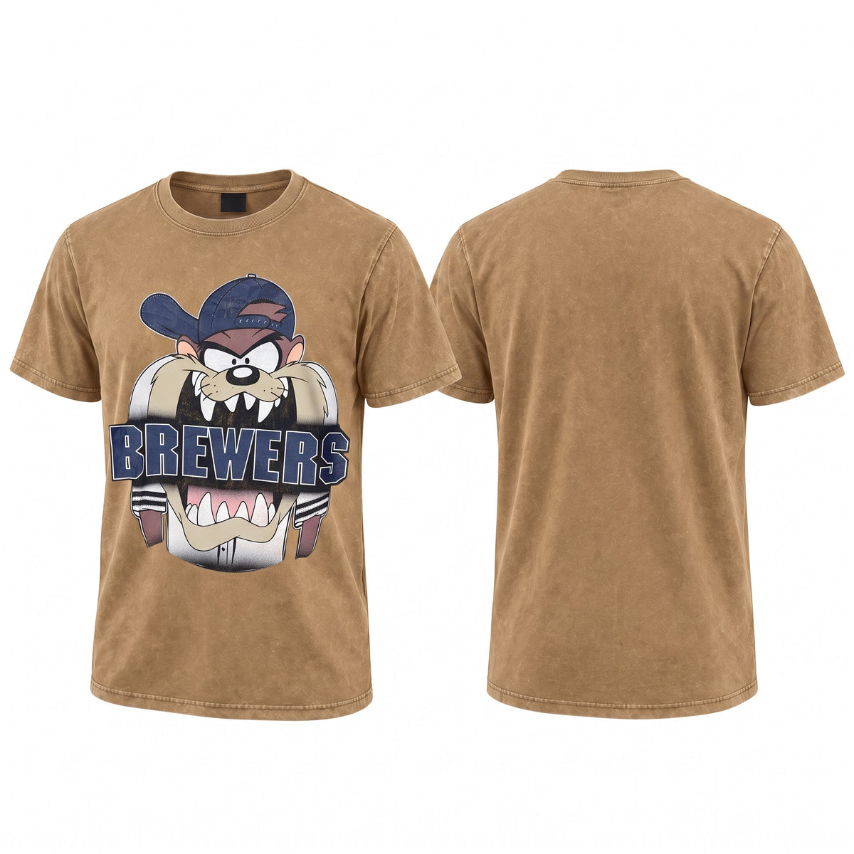MIL Vintage Cartoon Mascot Washed T-Shirt - Printed