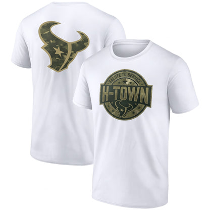 HOU x Salute To Service 2026 Edition Two Sides T-Shirt - Printed V4