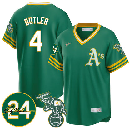 Oakland Athletics 2024 Ricky Henderson Memorial Jersey - All Stitched