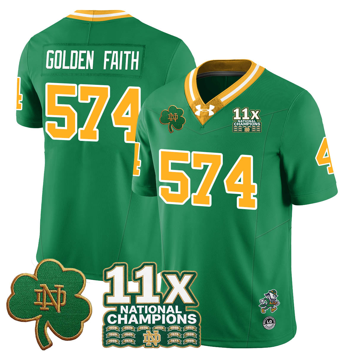 ND 11x-Time National Champions Vapor Limited Jersey