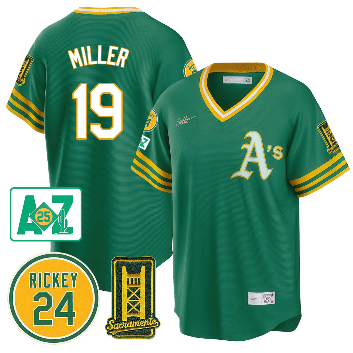 Oakland Athletics 2025 Sacramento, Rickey Henderson Jersey - All Stitched