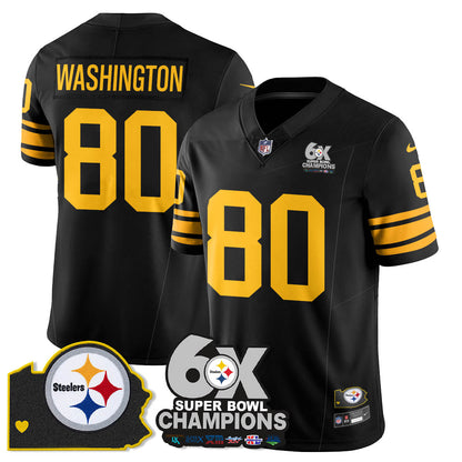 PIT 6-Time Champions Patch Vapor Limited Jersey - All Stitched