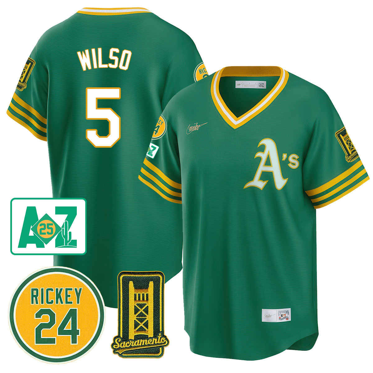 Oakland Athletics 2025 Sacramento, Rickey Henderson Jersey - All Stitched