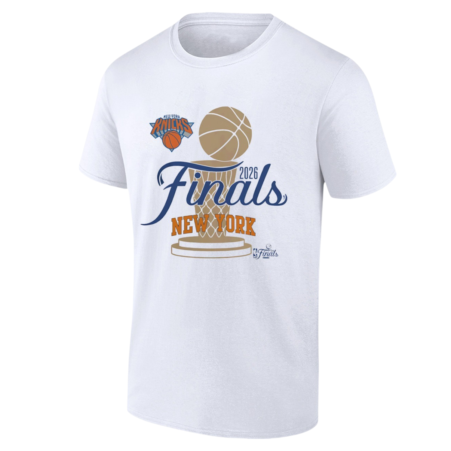 NYK 2026 Basketball Finals Game One Side Printed T-Shirt