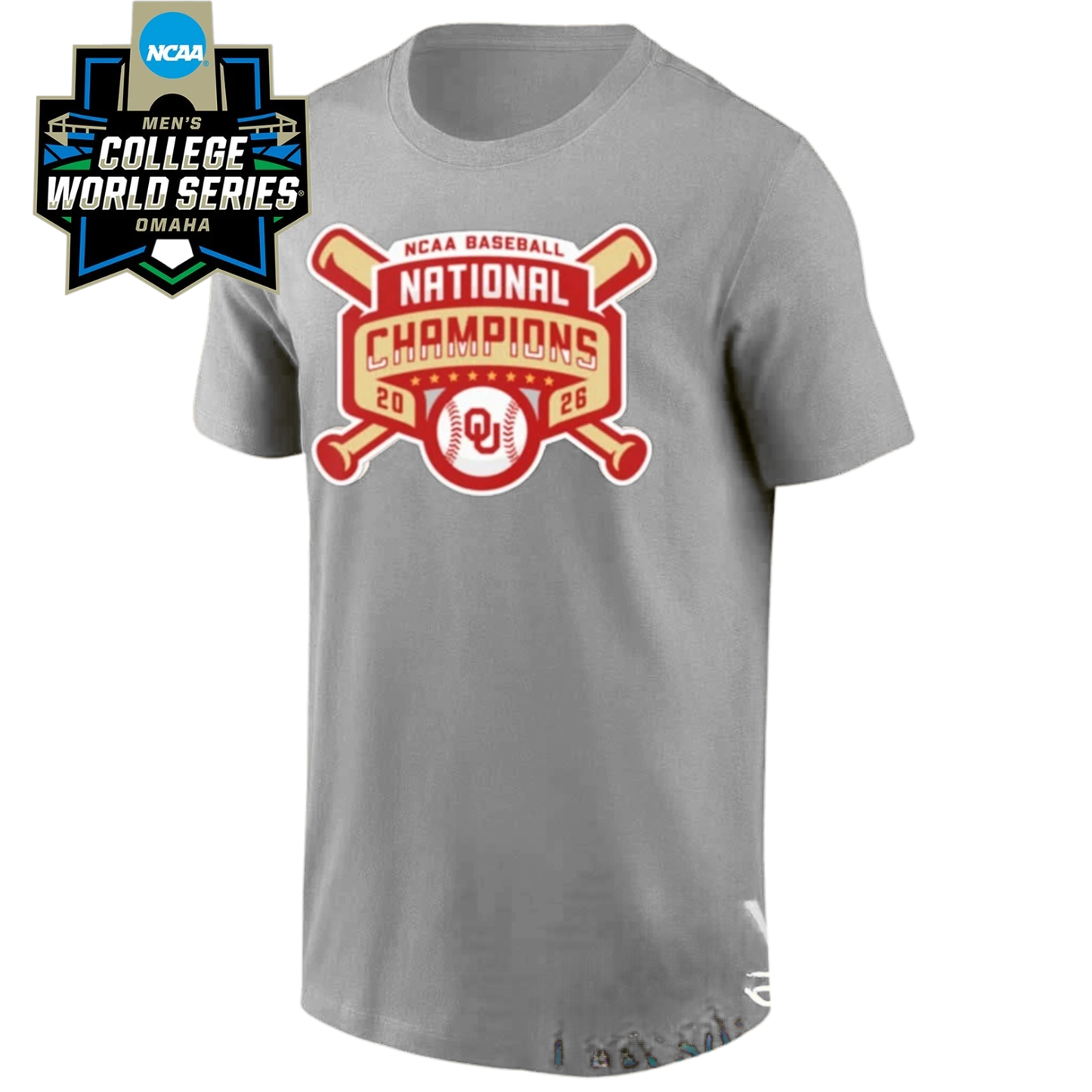 Oklahoma Sooners 2026 NCAA Men’s Baseball National Champions One Side T-Shirt V2
