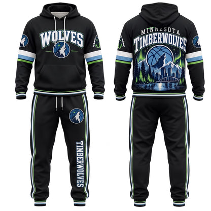 MT Streetwear Hoodie Pants Set - Printed