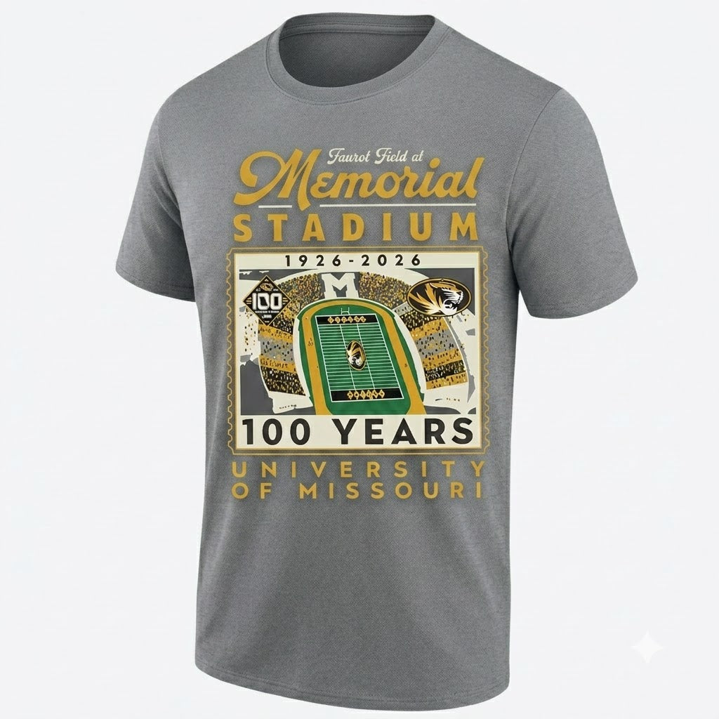 MIZZ 100th Anniversary of Memorial Stadium Edition One Side Printed T-Shirt