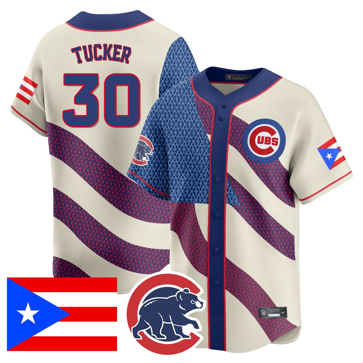 Chicago Cubs Puerto Rican Heritage Jersey - All Stitched