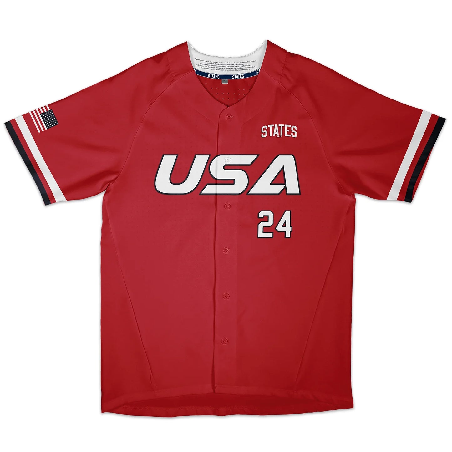 USA Red - City Series Baseball Jersey