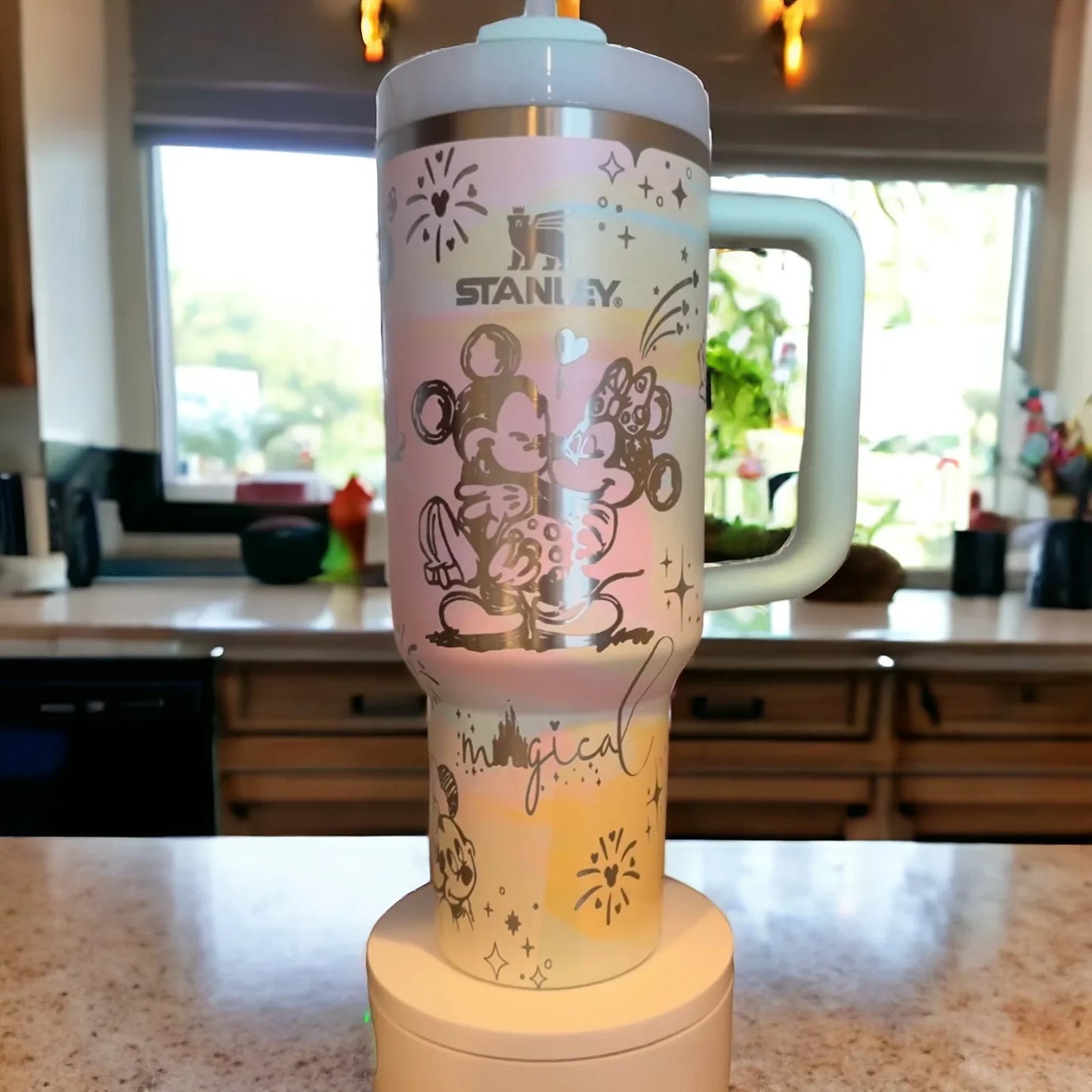 40 Oz DN Love  Tumbler - Embracing by the Castle TZ5