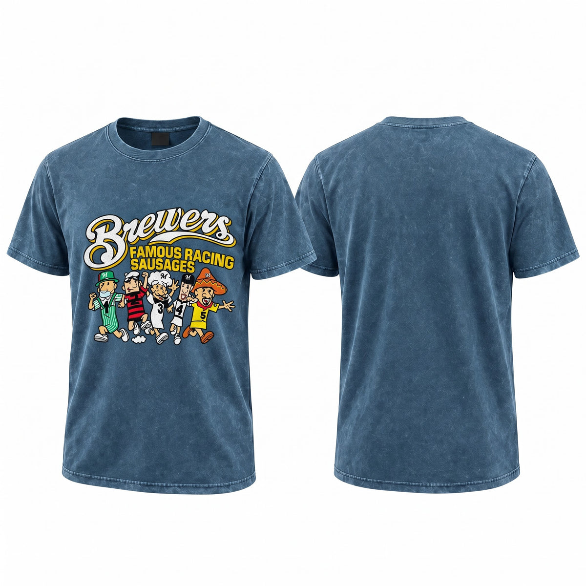 MIL Famous Racing Sausages Washed T-Shirt - Printed