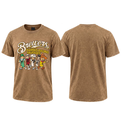 MIL Famous Racing Sausages Washed T-Shirt - Printed