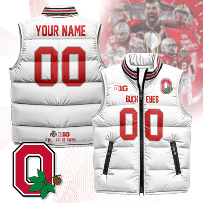 Personalized Ohio State Buckeyes Unisex Puffer Vest
