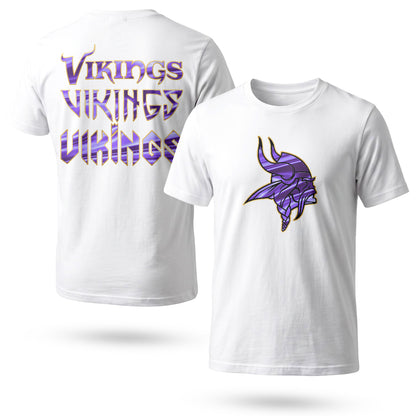 Minnesota Vikings Fangear Gold Edition Two Sides T-Shirt - Printed