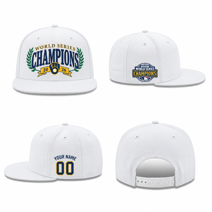 MIL 2026 World Series Champions Personalized Snapback Cap - Printed V4