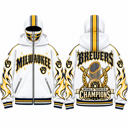 MIL 2026 World Series Champions Mask Zip Up Hoodie - Printed V2