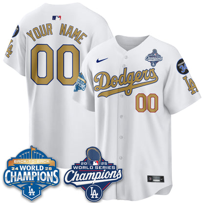 Custom LAD 2025 World Series Champions Jersey - All Stitched