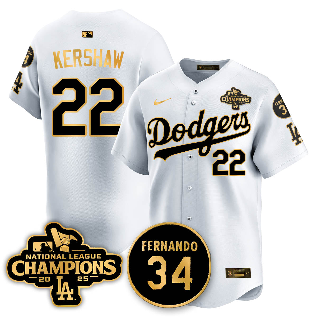 LAD 2025 NL Champions Jersey - All Stitched