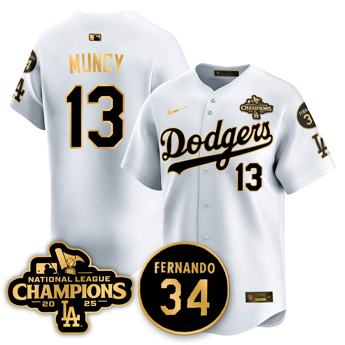 LAD 2025 NL Champions Jersey - All Stitched