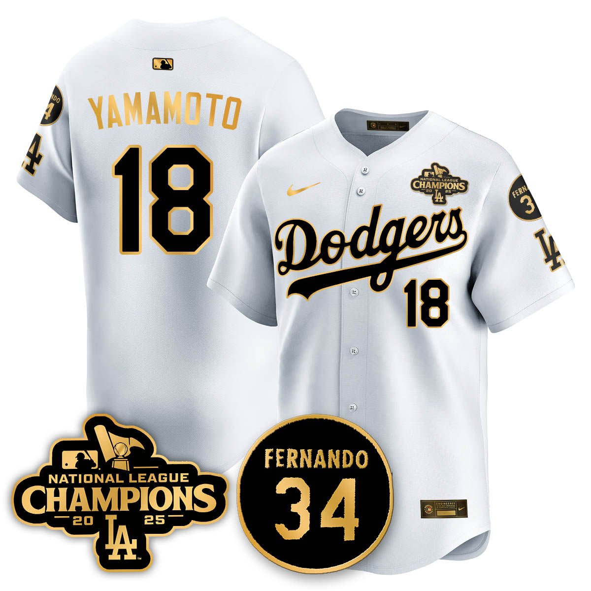 LAD 2025 NL Champions Jersey - All Stitched