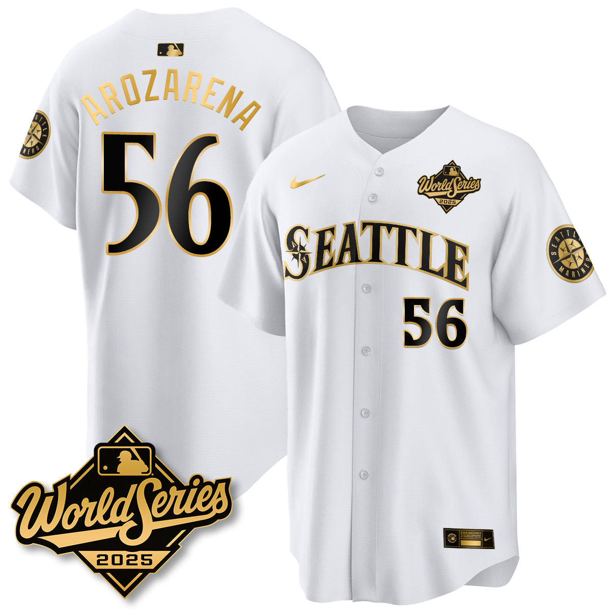 SEA 2025 World Series Gold Jersey - All Stitched
