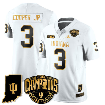 IND Vapor Limited Football Gold Jersey - Big 10 Champions - All Stitched