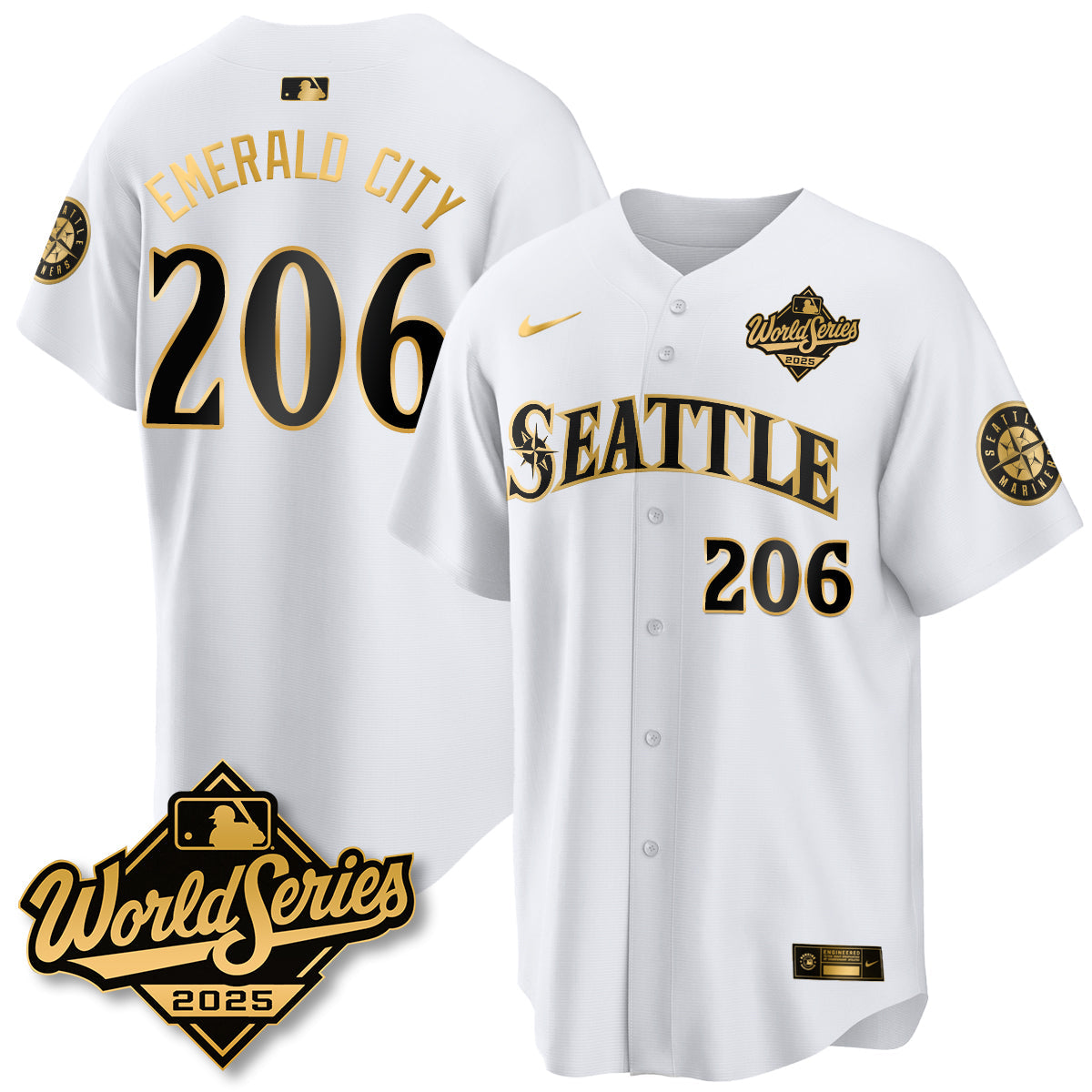 SEA 2025 World Series Gold Jersey - All Stitched