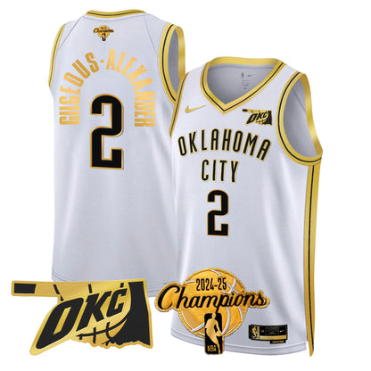 OKC 2024-25 Champions Jersey - All Stitched