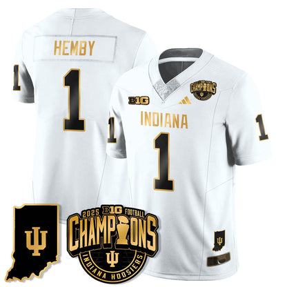 IND Vapor Limited Football Gold Jersey - Big 10 Champions - All Stitched