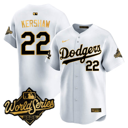 LAD 2025 World Series Gold Jersey - All Stitched