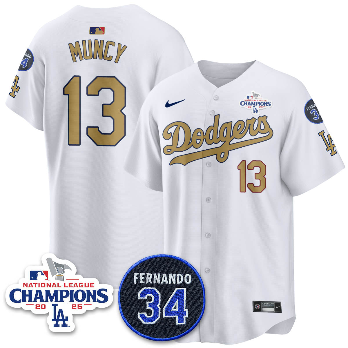 LAD 2025 NL Champions Jersey - All Stitched