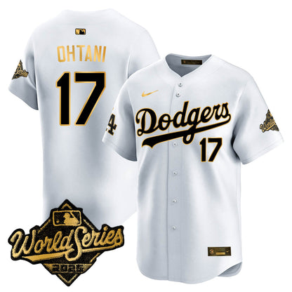 LAD 2025 World Series Gold Jersey - All Stitched