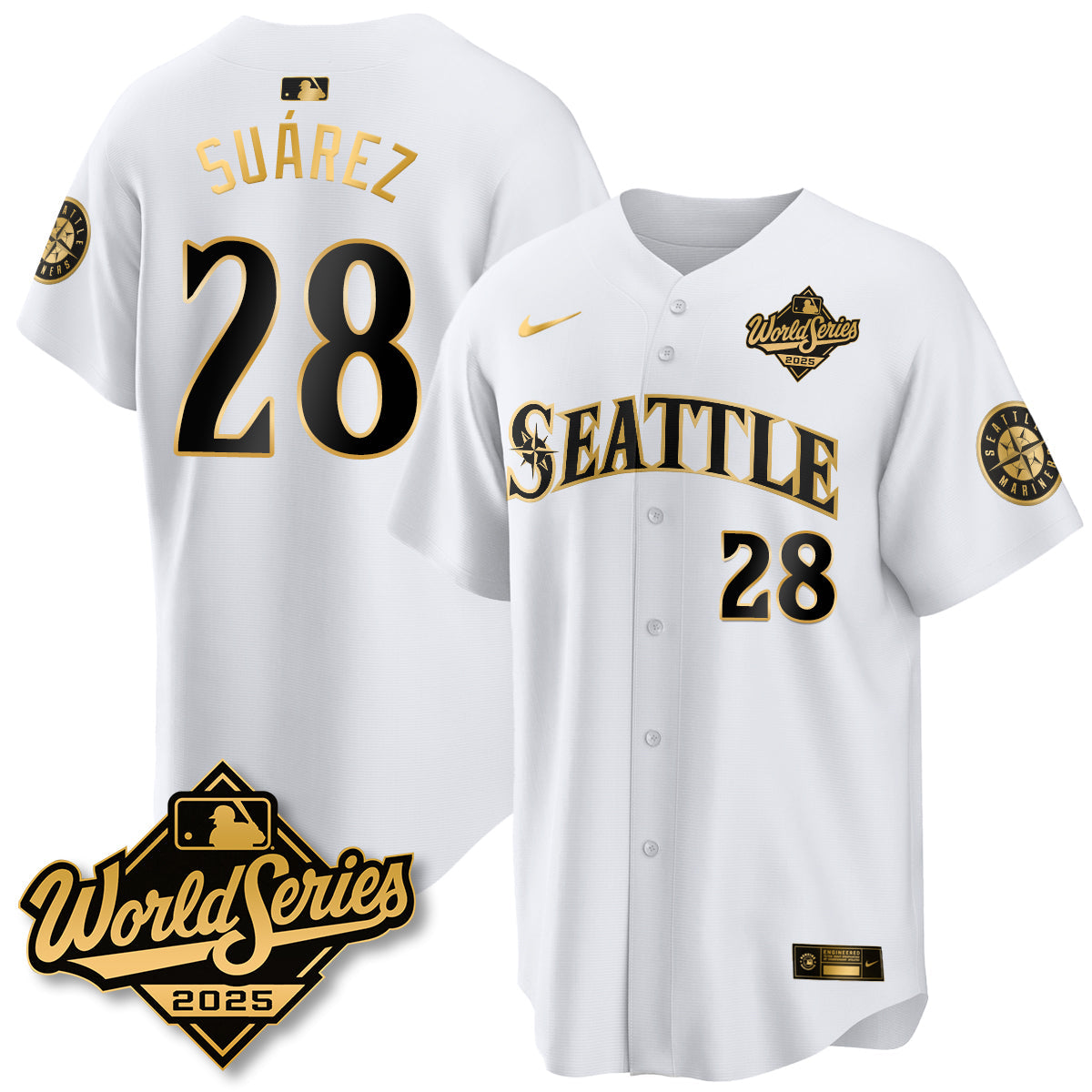 SEA 2025 World Series Gold Jersey - All Stitched